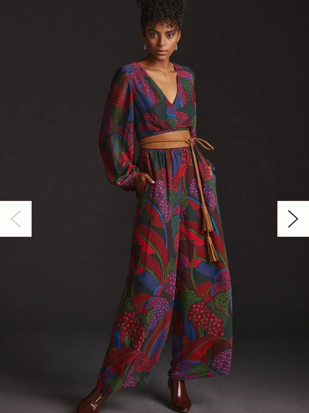 Anthropologie x FARM RIO WIDE-LEG JUMPSUIT NWT